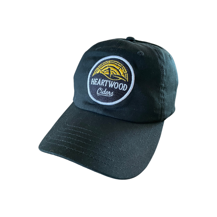 Heartwood Ciders Embroidered Logo Black SnapBack Hat