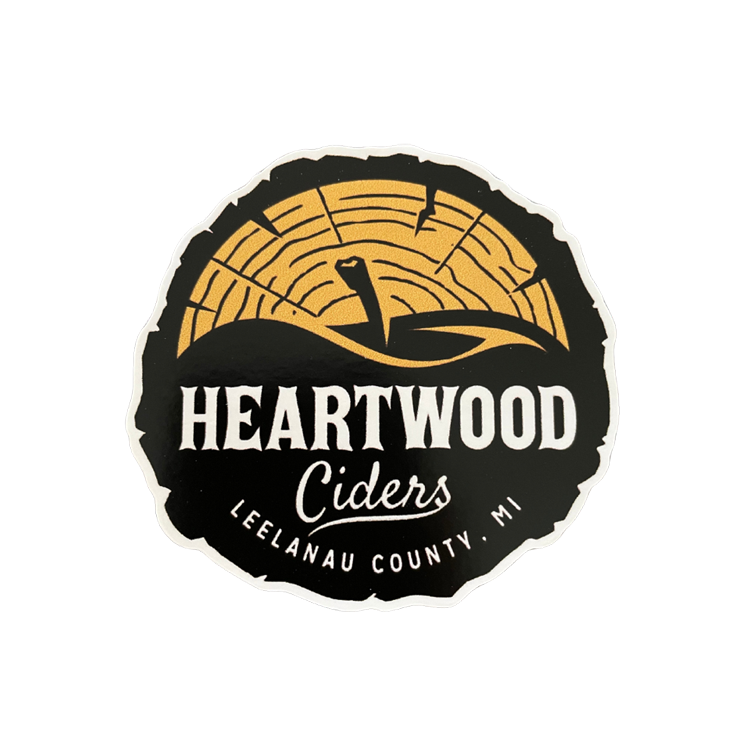 3 inch Heartwood Ciders Logo Sticker